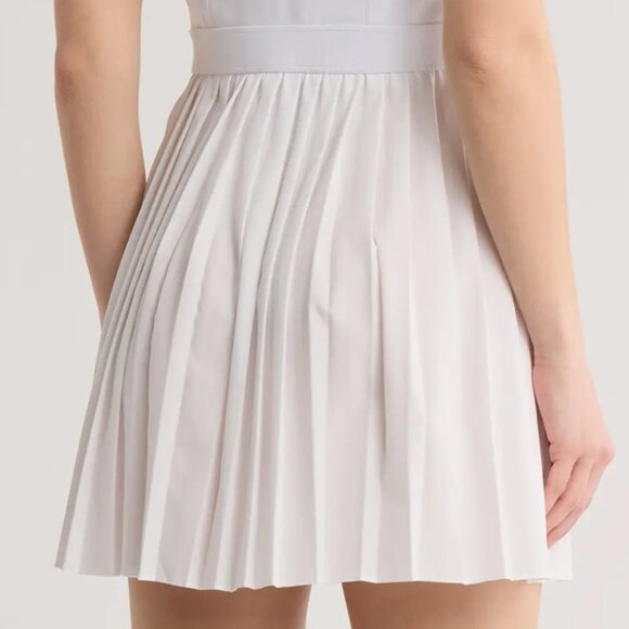 NEW Z by Zella Nordstrom Tiebreak Crossback Pleated Active Dress Large White $99 - Picture 7 of 9